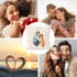 Kissen-Bezug Ich liebe dich Fuchs Geschenk Liebe Spruch Kissen-Hülle Deko-Kissen Baumwolle MoonWorks®preview