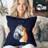 Kissen-Bezug Ich liebe dich Fuchs Geschenk Liebe Spruch Kissen-Hülle Deko-Kissen Baumwolle MoonWorks®preview