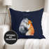 Kissen-Bezug Ich liebe dich Fuchs Geschenk Liebe Spruch Kissen-Hülle Deko-Kissen Baumwolle MoonWorks®preview