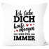 Kissen-Bezug Ich liebe dich heute morgen und für immer Geschenk Valentinstag Jahrestag Herz Moonworks®preview