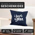 Kissen-Bezug Ich liebe Dich I love You Kissen-Hülle Deko-Kissen Baumwolle MoonWorks®preview