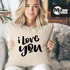 Kissen-Bezug Ich liebe Dich I love You Kissen-Hülle Deko-Kissen Baumwolle MoonWorks®preview
