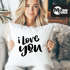 Kissen-Bezug Ich liebe Dich I love You Kissen-Hülle Deko-Kissen Baumwolle MoonWorks®preview