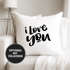 Kissen-Bezug Ich liebe Dich I love You Kissen-Hülle Deko-Kissen Baumwolle MoonWorks®preview