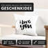 Kissen-Bezug Ich liebe Dich I love You Kissen-Hülle Deko-Kissen Baumwolle MoonWorks®preview