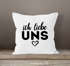 Kissen-Bezug Ich liebe uns Herz Geschenk Spruch Zusammen Valentinstag Jahrestag Liebeserklärung  Moonworks®preview