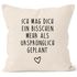 Kissen-Bezug Ich mag dich ein bisschen mehr als ursprünglich geplant MoonWorks®preview