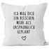 Kissen-Bezug Ich mag dich ein bisschen mehr als ursprünglich geplant MoonWorks®preview