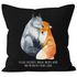 Kissen-Bezug Ich will dich heute morgen nächste Woche Fuchs Geschenk Liebe Spruch verliebt Freund Freundin Kissen-Hülle Baumwolle MoonWorks®preview