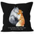 Kissen-Bezug Ich will dich heute morgen nächste Woche Fuchs Geschenk Liebe Spruch verliebt Freund Freundin Kissen-Hülle Baumwolle MoonWorks®preview