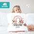 Kissen-Bezug Kinder Geschenk Einschulung 2025 Schulkind personalisiert mit Namen Regenbogen Design SpecialMe®preview