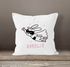 Kissen-Bezug Kinder mit Namen Hase Superheld Namenskissen Mädchen Jungen personalisiertes Geschenk Baby SpecialMe®preview