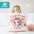 Kissen-Bezug Kinder Schulkind Geschenk zur Einschulung personalisiert mit Namen und Einschulungsjahr Einhorn Jahreszahl Kissenhülle Baumwolle SpecialMe®preview