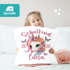 Kissen-Bezug Kinder Schulkind Geschenk zur Einschulung personalisiert mit Namen und Einschulungsjahr Einhorn Jahreszahl Kissenhülle Baumwolle SpecialMe®preview
