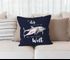 Kissen-Bezug Liebe Geschenk Spruch Mit dir geh ich bis ans Ende dieser Welt Delfin Delphin Watercolor Kissen-Hülle Deko-Kissen Baumwolle MoonWorks®preview