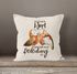 Kissen-Bezug Liebe ist nur ein Wort Eule Liebe Spruch Kissen-Hülle Deko-Kissen Baumwolle MoonWorks®preview
