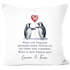 Kissen-Bezug Liebe Liebeserklärung Heiratsantrag Pinguin Paar Spruch personalisiert Namen Ein Leben lang SpecialMe®preview