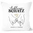 Kissen-Bezug Liebe Lieblingsschatz personalisiert mit Namen Geschenk Liebe Bedruckt Hände Herz Motiv SpecialMe®preview