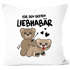 Kissen-Bezug Liebe lustig Bär Geschenk Partner Mann Liebhaber Jahrestag Valentinstag Moonworks®preview
