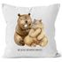 Kissen-Bezug Liebe meines Lebens Bären Geschenk Liebe Spruch Tasse MoonWorks®preview