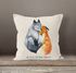 Kissen-Bezug Liebe meines Lebens Fuchs Geschenk Liebe Spruch Kaffeetasse Kissen-Hülle Deko-Kissen Baumwolle MoonWorks®preview