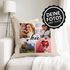 Kissen-Bezug Liebe mit Foto-Collage eigene Bilder Wunschtext Schriftzug Love persönliche Geschenkideen personalisierbar Baumwolle SpecialMe®preview