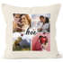 Kissen-Bezug Liebe mit Foto-Collage eigene Bilder Wunschtext Schriftzug Love persönliche Geschenkideen personalisierbar Baumwolle SpecialMe®preview
