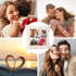 Kissen-Bezug Liebe mit Foto-Collage eigene Bilder Wunschtext Schriftzug Love persönliche Geschenkideen personalisierbar Baumwolle SpecialMe®preview