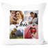 Kissen-Bezug Liebe mit Foto-Collage eigene Bilder Wunschtext Schriftzug Love persönliche Geschenkideen personalisierbar Baumwolle SpecialMe®preview