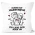 Kissen-Bezug Liebes-Geschenk personalisiert Mann Frau Valentinstag Spruch Lustig Ich liebe Dich jeden Tag SpecialMe®preview