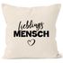 Kissen-Bezug Lieblings-Mensch Motiv Kissen-Hülle Deko-Kissen Geschenk MoonWorks®preview