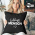 Kissen-Bezug Lieblings-Mensch Motiv Kissen-Hülle Deko-Kissen Geschenk MoonWorks®preview