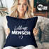 Kissen-Bezug Lieblings-Mensch Motiv Kissen-Hülle Deko-Kissen Geschenk MoonWorks®preview