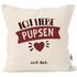 KissenBezug lustiger Spruch Ich liebe pupsen und dich