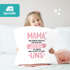 Kissen-Bezug Mama, Opa, Bonus Mama, Geschenk Weihnachten Geburtstag Kissen-Hülle Deko-Kissen Baumwolle MoonWorks®preview