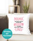 Kissen-Bezug Mama, Opa, Bonus Mama, Geschenk Weihnachten Geburtstag Kissen-Hülle Deko-Kissen Baumwolle MoonWorks®preview