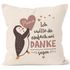Kissen-Bezug Mama/Papa Ich wollte dir einfach mal Danke sagen Pinguin Dankeschön-Geschenk Muttertag Vatertag SpecialMe®preview