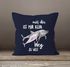 Kissen-Bezug Mit dir ist mir kein Weg zu weit Delfin Delphin Liebe Spruch Geschenk Weihnachten Valentinstag Kissen-Hülle MoonWorks®preview