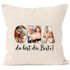 Kissen-Bezug mit eigenen Fotos selbst gestalten personalisiertes Geschenk für Oma Muttertagsgeschenk SpecialMe®preview