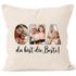Kissen-Bezug mit eigenen Fotos selbst gestalten personalisiertes Geschenk für Oma Muttertagsgeschenk SpecialMe®preview