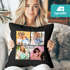 Kissen-Bezug mit Foto-Collage personalisiert mit bis zu 4 Bildern Wunschtext Fotogeschenk Beste Freundin Freundschaftsgeschenk SpecialMe®preview