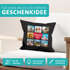 Kissen-Bezug mit Foto Fotocollage bis zu 8 eigene Bilder Wunschtext Geschenk personalisierbar Baumwolle SpecialMe®preview