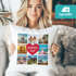 Kissen-Bezug mit Foto Fotocollage bis zu 8 eigene Bilder Wunschtext Geschenk personalisierbar Baumwolle SpecialMe®preview