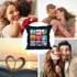 Kissen-Bezug mit Foto Fotocollage bis zu 8 eigene Bilder Wunschtext Geschenk personalisierbar Baumwolle SpecialMe®preview