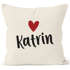 Kissen-Bezug mit Namen und Herz personalisierbares Motiv individuelles Geschenk Liebe beste Freundin SpecialMe®preview
