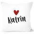 Kissen-Bezug mit Namen und Herz personalisierbares Motiv individuelles Geschenk Liebe beste Freundin SpecialMe®preview