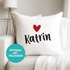 Kissen-Bezug mit Namen und Herz personalisierbares Motiv individuelles Geschenk Liebe beste Freundin SpecialMe®preview