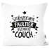 Kissen-Bezug mit Spruch lustig Sternzeichen Faultier. Aszendent Couch Kissen-Hülle Deko-Kissen Baumwolle MoonWorks®preview