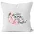Kissen-Bezug Muttertagsgeschenk Danke Mama du bist die Beste Kissen-Hülle Deko-Kissen Baumwolle MoonWorks®preview