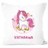 Kissen-Bezug Namen Einhorn Kissen-Hülle Namenskissen personalisierte Geschenke Dekokissen SpecialMe®preview